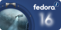 Fedora 16 release banner.