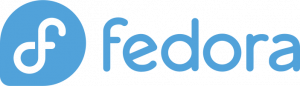 Box label with fedora Logo