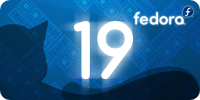 Fedora 19 release banner.