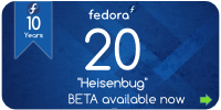 SVG source Fedora 20 Beta banner by NiteshNarayanLal