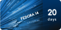 Fedora 14 countdown banner.