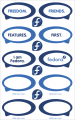 B-1 Fedora speech bubble sticker sheet