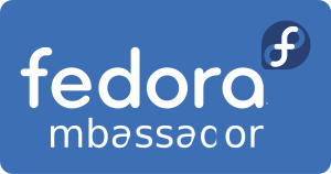 FedoraLogo inverse ambassador.svg