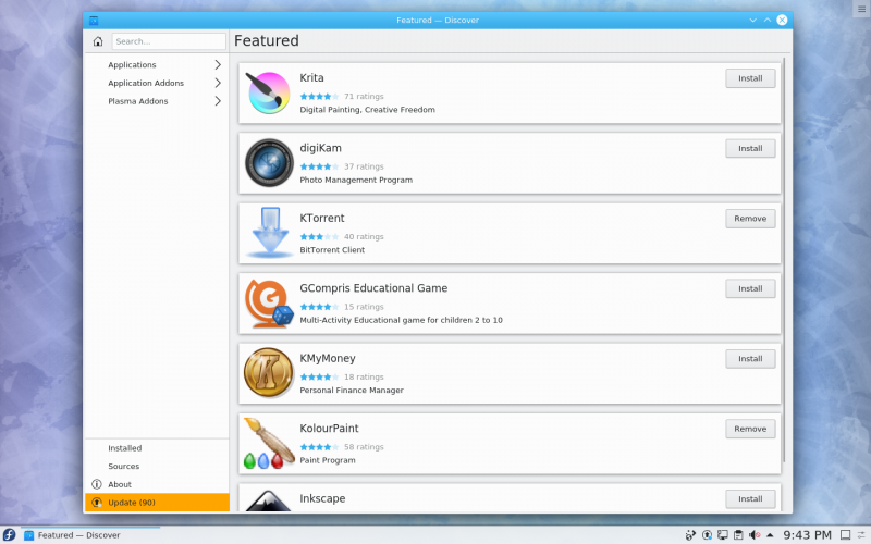File:KDE Fedora31 Software Center.png