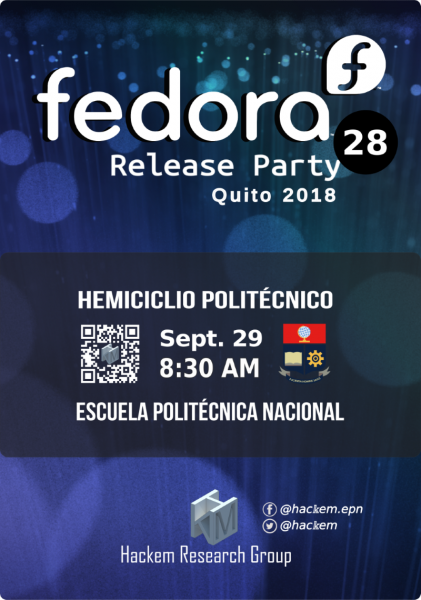 File:Fedora Release Party F28 Hackem Quito - Ecuador 2018 EPN UIO Official Banner.png