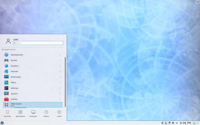 File:KDE Fedora31 Menu.png