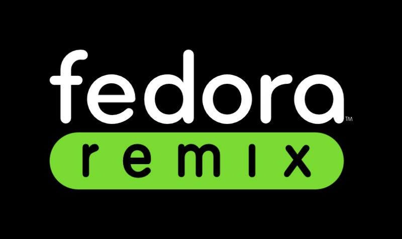 File:Fedora remix green blackbackground.png