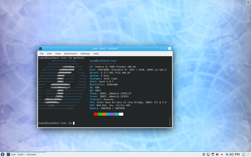 File:KDE Fedora31 Terminal.png