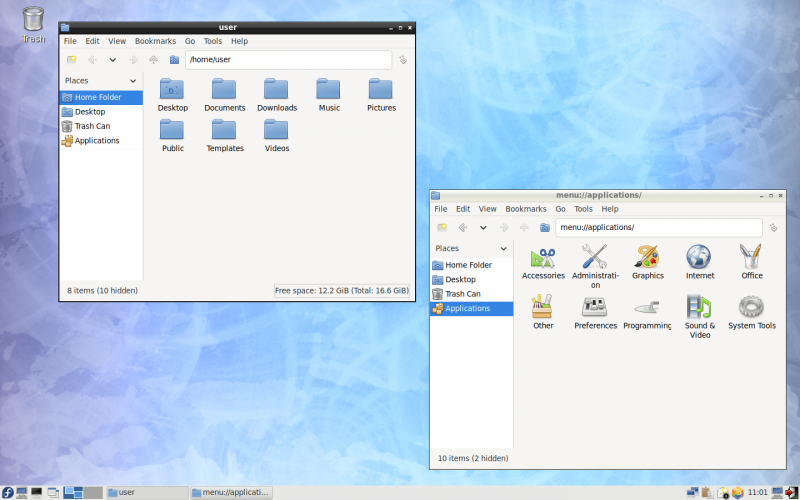 File:LXDE Fedora31 Files.png