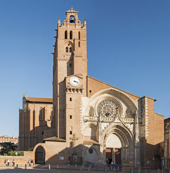 File:Toulouse Façade de la cathédrale Saint-Étienne de Toulouse.jpg